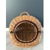 Плетена корзина для перенесення кота з металевими дверцятами ручна робота 50х40х36 см