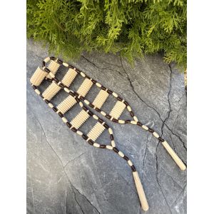 Дерев'яний масажер стрічковий для спини