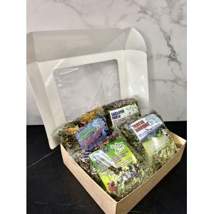 Набір карпатських чаїв 4 шт по 90 г в подарунковій упаковці набір 2