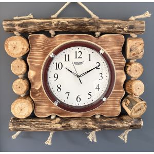 Годинник з дерева ручної роботи 50х45 см