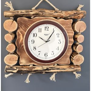 Годинник з дерева ручної роботи 50х45 см
