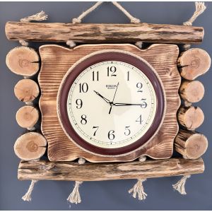 Годинник з дерева ручної роботи 50х45 см