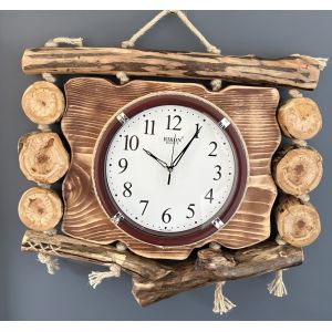 Годинник з дерева ручної роботи 50х45 см
