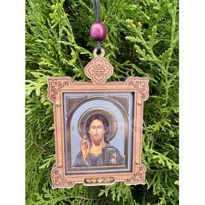 Ікона в машину оберіг для водія Ісус Христос 9х6 см