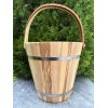 Відро для бані дерев’яне 10 л | Відро для сауни з дерева | Бондарний виріб для бані 32х29 см