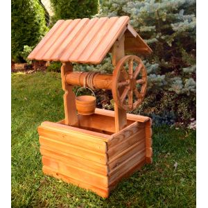 Декоративний дерев'яний колодязь 95х46х49